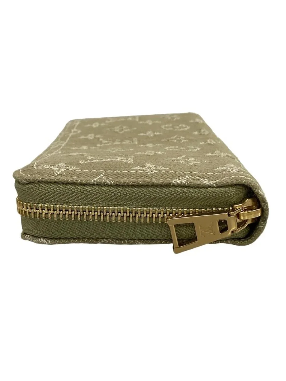 Louis Vuitton Wallet Monogram Denim Zippy Khaki